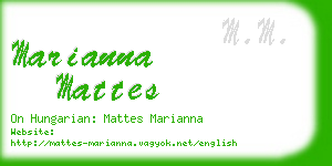 marianna mattes business card